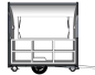 Preview: Aktion Retro Trailer PFR2216D mit Kühlschrank