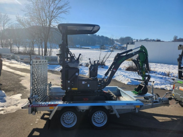 Aktionsangebot: Minibaggerr & Baumaschinenanhänger Builder 2615