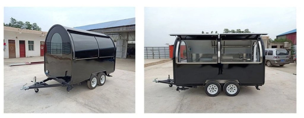 Retro Trailer PFR3020Wd, der kultige Food und Verkaufsanhänger mit Tandemachse