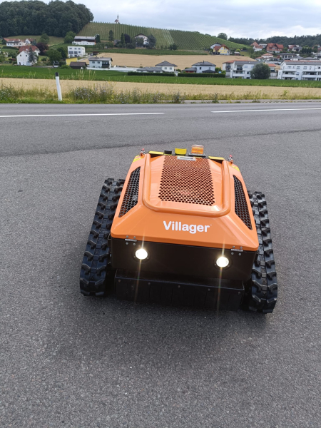 Raupenmäher Villager Ferngesteuerter Mäher mit Hybrid Antrieb